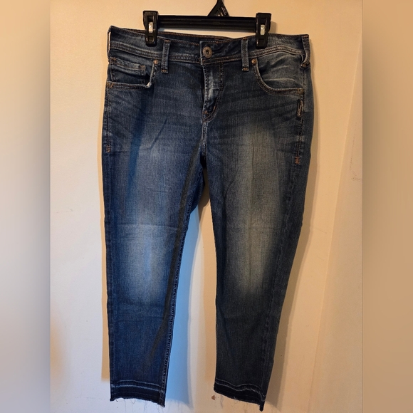 Silver Jeans Women's Dark Blue Skinny Jeans - Picture 1 of 3